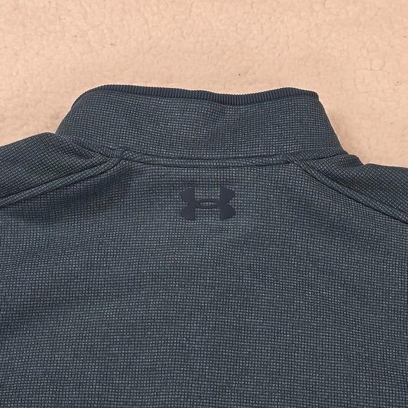 Under Armour Playoff 2.0 1/4 Zip Mens M Green Golf Loose Fit Performance Casual - Picture 3 of 10